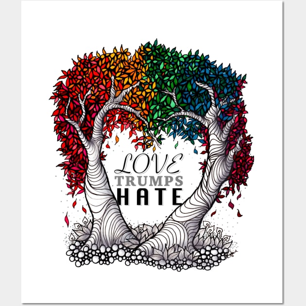 Love trumps hate Wall Art by selandrian